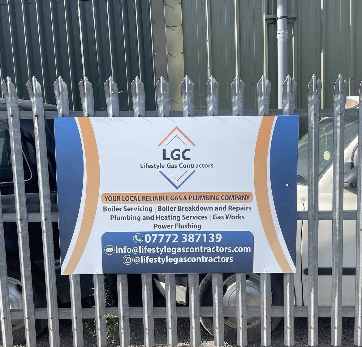 LGC branded sign